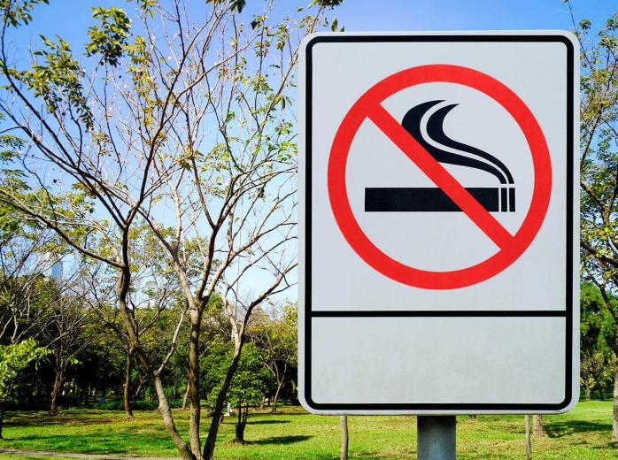 cartel de prohibido fumar