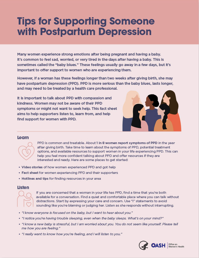 Postpartum Depression Fact Sheet