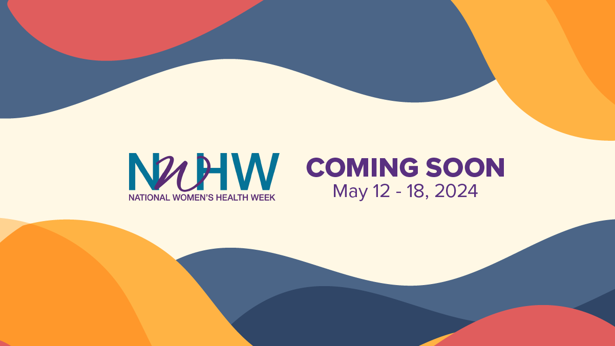 National Women's Health Week Coming Soon Banner